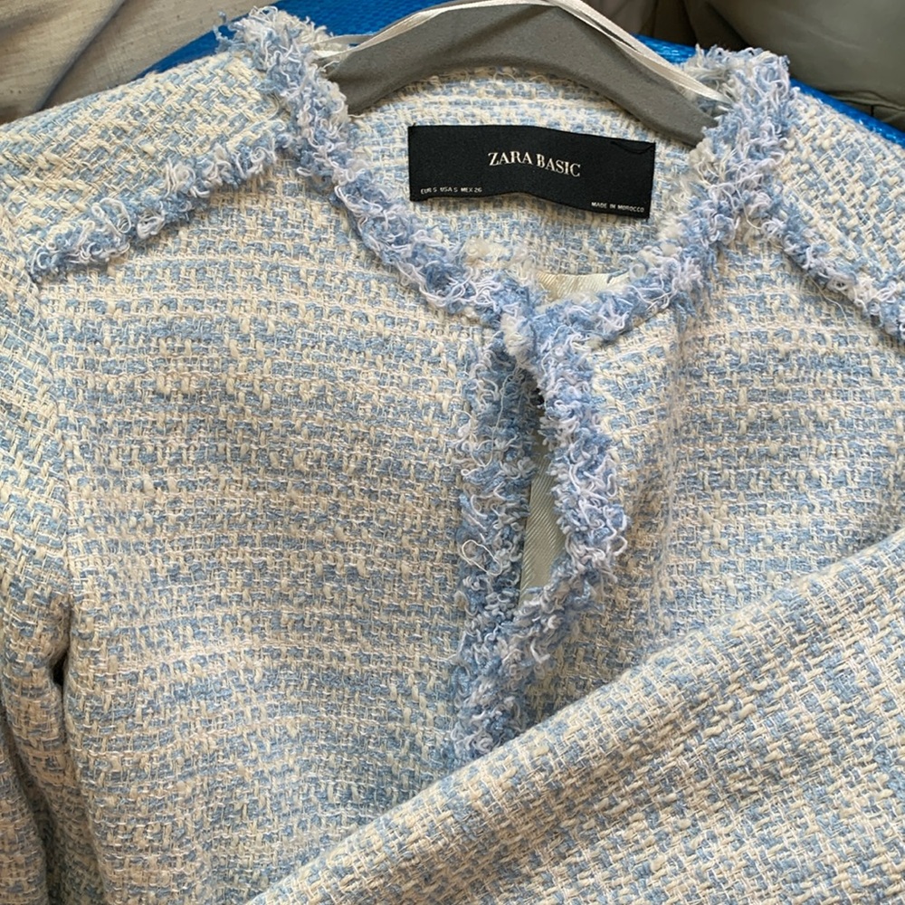 Zara blazer - blue - new - crystal